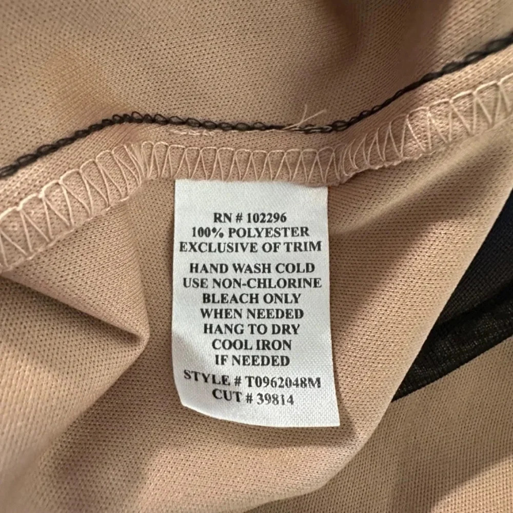 Connected apparel High- low open brown & tan Dress Size: 12 - Picture 4 of 5